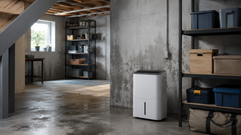Best dehumidifier for basement use in a damp lower-level room