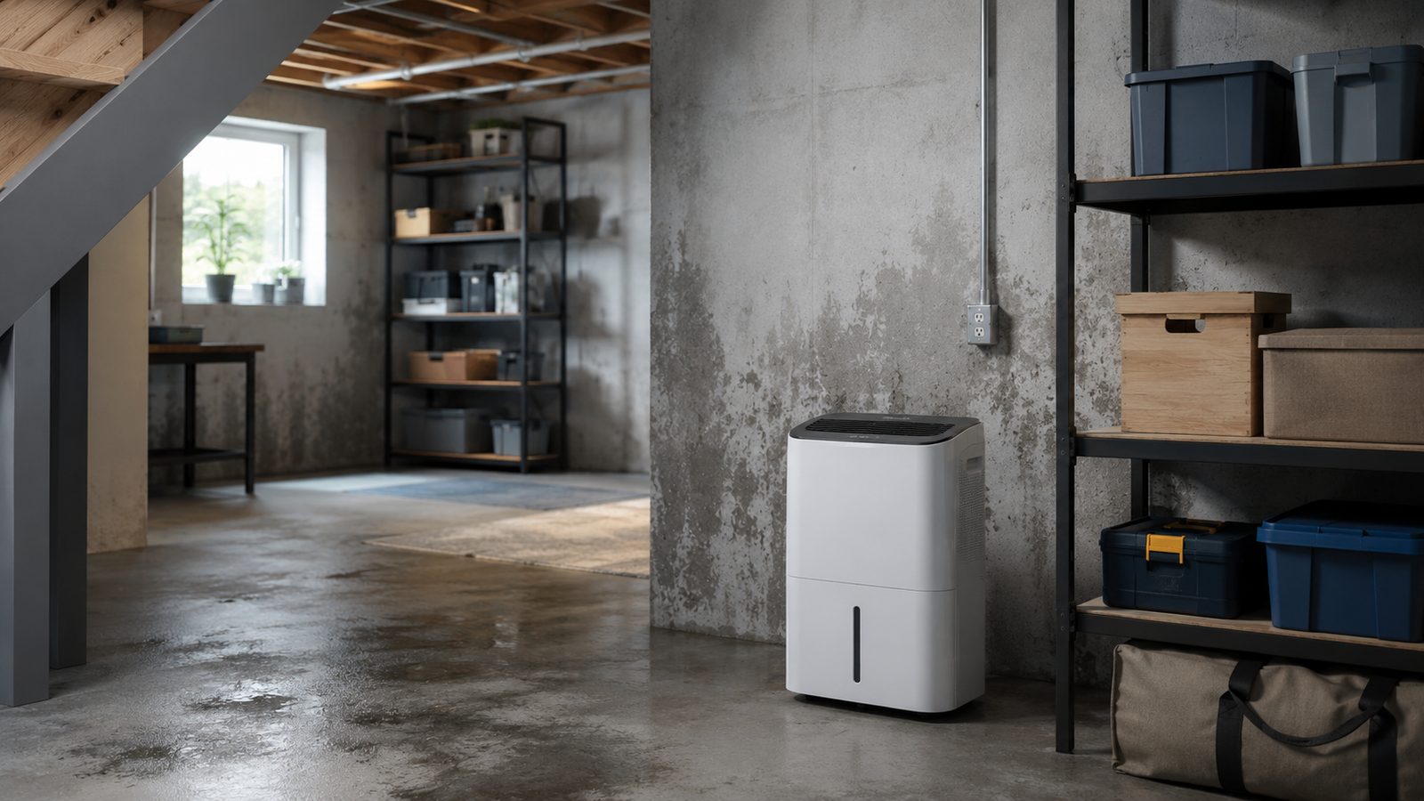 Best dehumidifier for basement use in a damp lower-level room