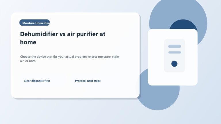Dehumidifier and air purifier side by side in a bright home interior