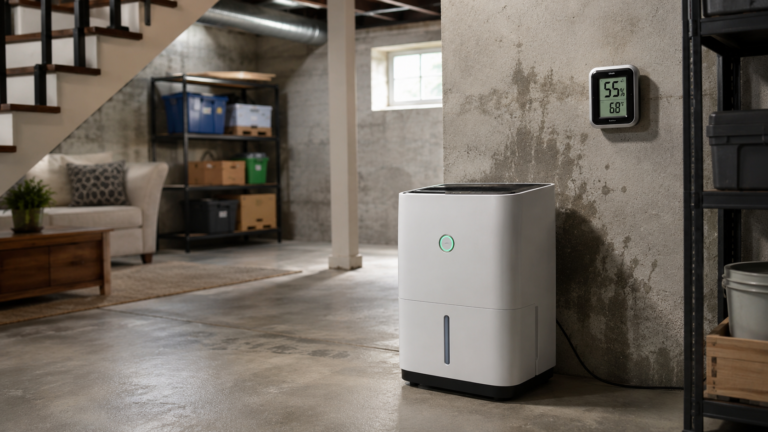 Should you run a basement dehumidifier all day indoor humidity control