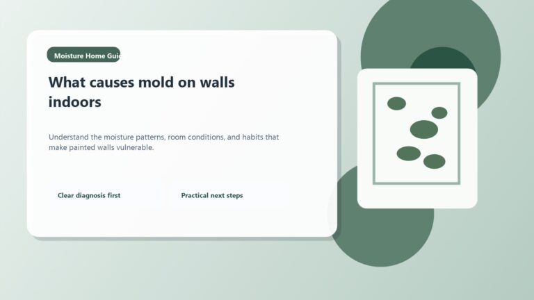 What causes mold on walls from humidity, condensation, and poor airflow