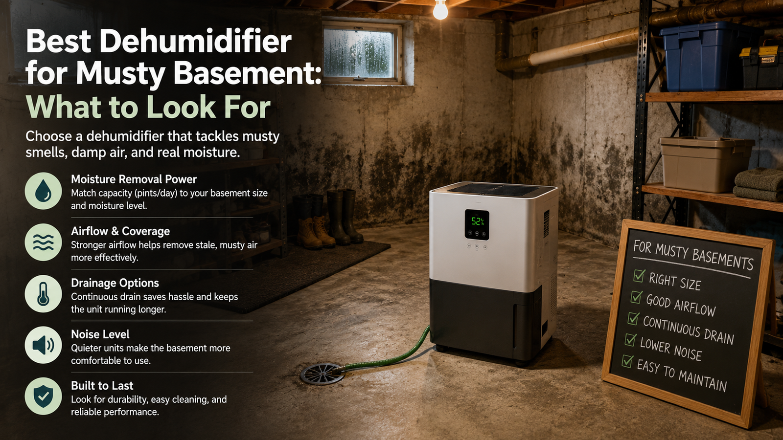 Signs Your Basement Needs a Dehumidifier